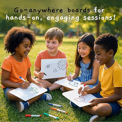 6 Premium Small Dry Erase Board 9"x12"- Portable Dry Erase Lap Board, Handheld - Image 4