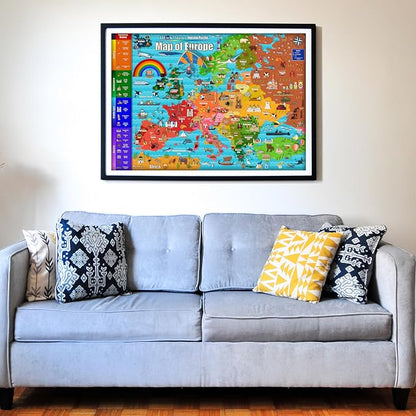 Think2Master Colorful Map of Europe 500 Pieces Jigsaw Puzzle - Image 4