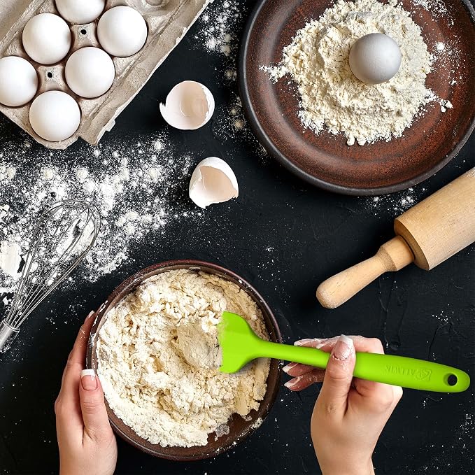 Silicone Spatula 3-piece Set, Ergonomic Handle High Heat-Resistant Spatulas - Image 5