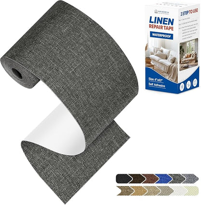 KING MOUNTAIN Linen Repair Patches, Self-Adhesive Linen Fabric Patches by ForABetterHomeLife