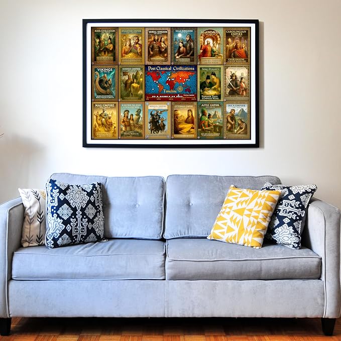 Think2Master Colorful Post Classical Civilization 500 Pieces Large Format - Image 4