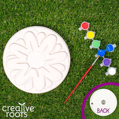 Creative Roots Mosaic Flower Garden Stepping Stone Kit, Includes 7-Inch Ceramic - Image 2
