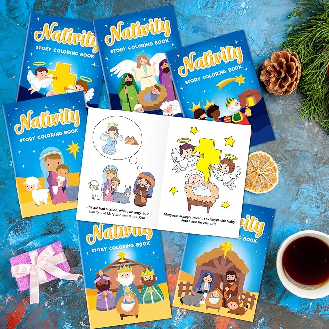 JAPBOR Christmas Nativity Coloring Books - Image 5