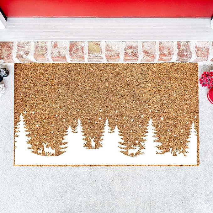 Christmas Stencils for Window Glass Large Christmas Stencils for Door Mats - Image 6