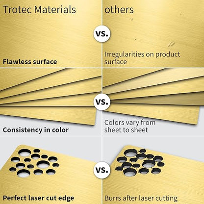 Trotec | Metallic Looking Acrylic Sheet | 12"x24"x1/16, Name Plate | USA Made - Image 4
