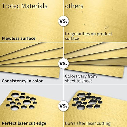Trotec | Metallic Looking Acrylic Sheet | 12"x20"x1/8", Name Plate | USA Made - Image 4