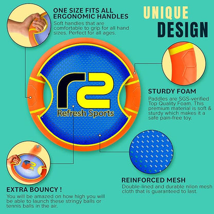 Fun Bouncy Paddle & Stringy Ball Toss & Catch Game - Image 6
