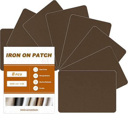 Iron on Patches, 8 Pieces Iron on Canvas Patches, Fabric Patches by ForABetterHomeLife