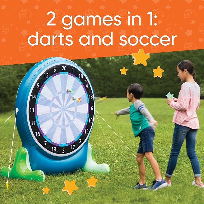 Hearthsong Jumbo 57-Inch Inflatable 2-in-1 Darts and Soccer Set - Image 5