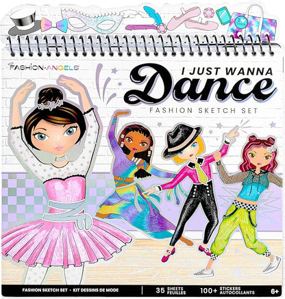 Fashion Angels I Just Wanna Dance Fashion Sketch Set, Create Dance-Themed - Image 3