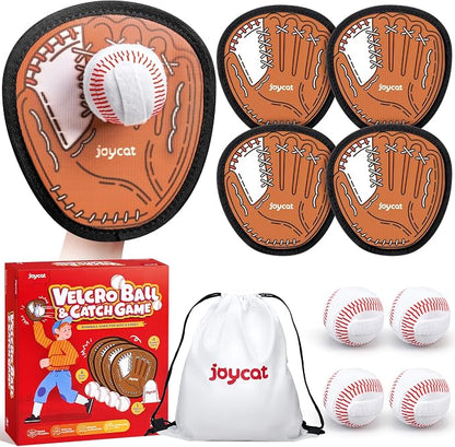JoyCat Toss and Catch Ball Game Set, Toddler Baseball Glove, Beach Pool Yard by JOYCAT