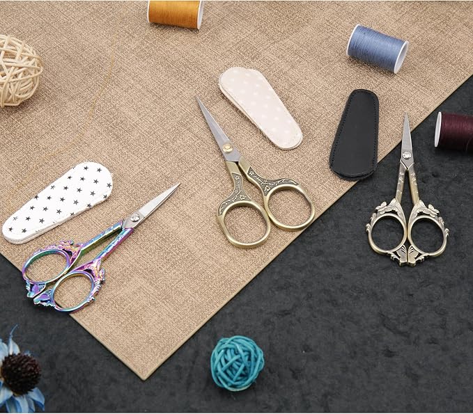 Artistic Vintage Craft Scissors Small 4.6 Inch Sharp Sewing & Embroidery Tool - Image 5