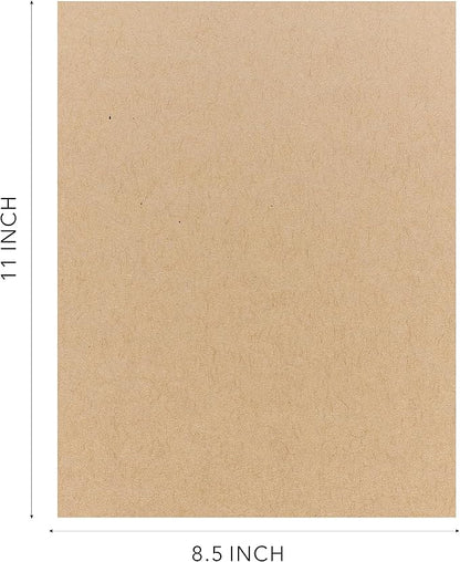 Kraft Cardstock Thick Paper 50 Sheets, 8.5" x 11" Heavyweight 92lb Cover Card - Image 4
