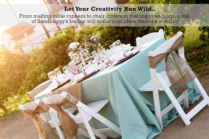 Sandbaggy Burlap Fabric Roll | 40 Inch by 300 ft | Great - Image 6
