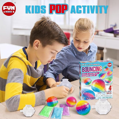Big Bouncy Ball Kit for Kids, FunKidz DIY Ultimate Magic Bouncy Balls Making - Image 6