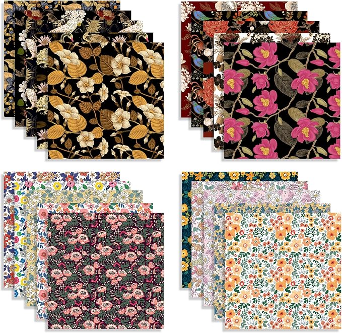Origami Paper Kit 100 Sheets 6 Inch Square Double Sided Color 20 Vivid Colors - Image 2
