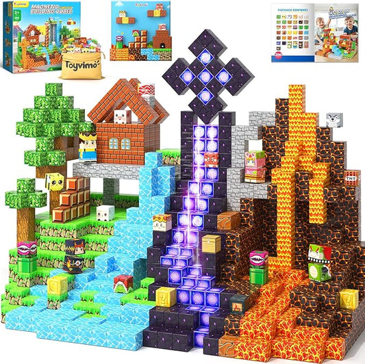 200PCS Magnetic Blocks Toys for Kids Ages 3-5 6-8 8-12 by Unknown
