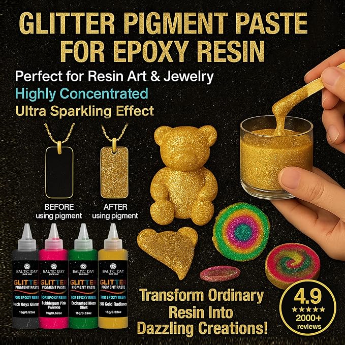 24 Color Pigment Paste for Epoxy Resin Set – Opaque Epoxy Pigment, Epoxy Dye - Image 4