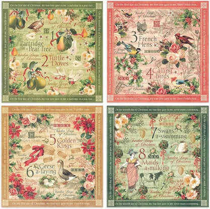 24 Sheets 12 Designs Scrapbook Paper Pad, Scrapbooking DIY Decorative - Image 8