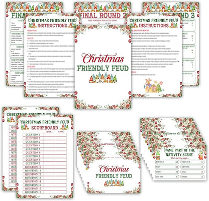 Christmas Friendly Feud Game, Funny Christmas Party Games, Friendly Feud Trivia by Unknown