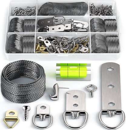 Picture Wire Hanging Kit 100+ Pieces by LuckyBeeBo