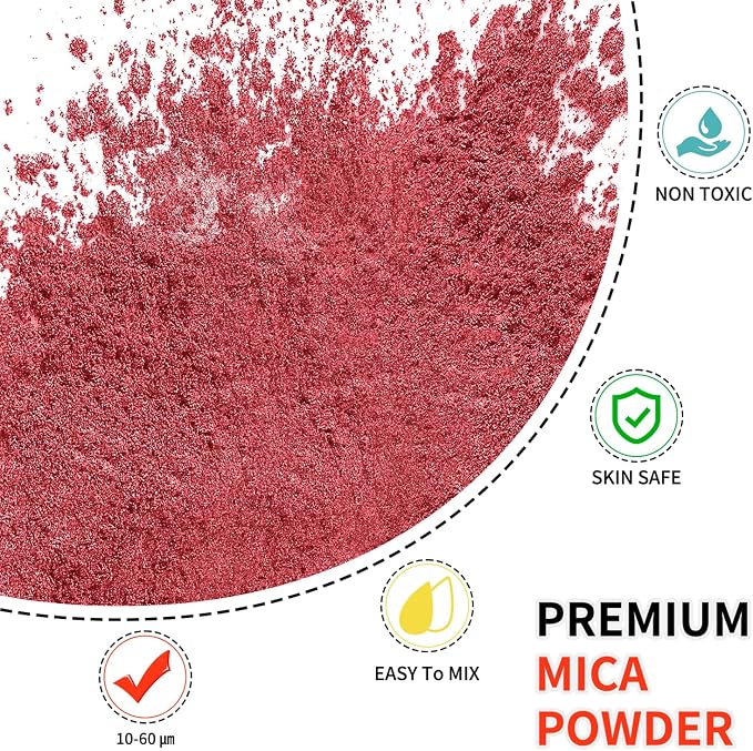 Mica Powder - 100g Mica Powder for Epoxy Resin - Metallic Color Pigment for - Image 2