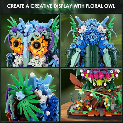 JOJO&Peach Floral Owl Toy Building Sets - Image 3