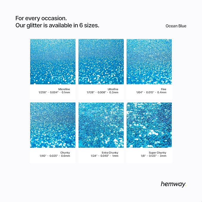 Hemway Polyurethane & Epoxy Resin Glitter 100g / 3.5oz Metallic Crystal Flake - Image 3