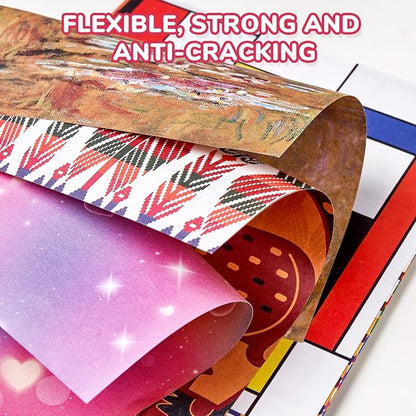 Origami Paper 6x6 Inches, 50 Sheets, Vintage Masterpiece & Impressionist Art - Image 6