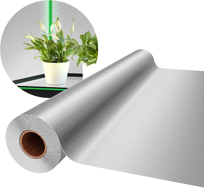 VIVOSUN 6 Mil Mylar Film Roll, 4 ft. x 50 ft. Diamond Film Foil Roll, by VIVOSUN