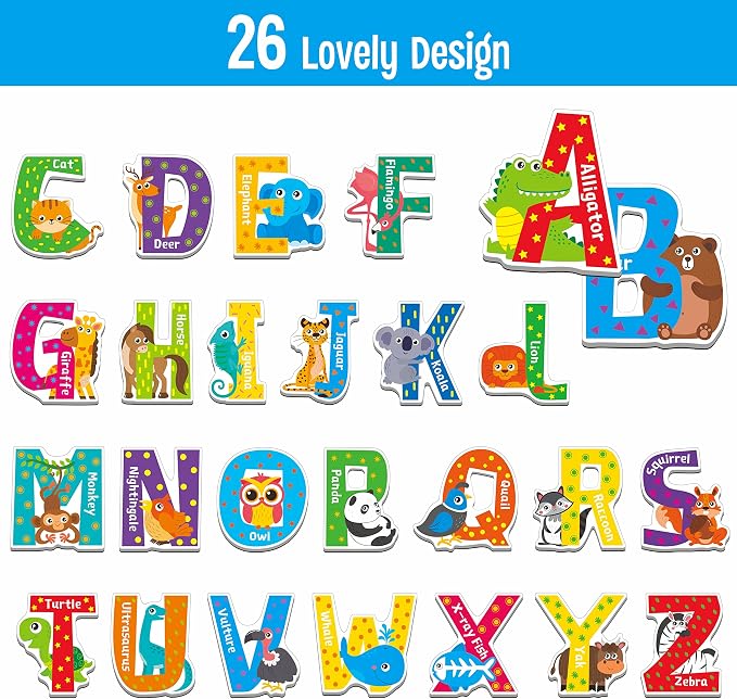 26 Magnetic Alphabet, Uppercase Letters - Image 3