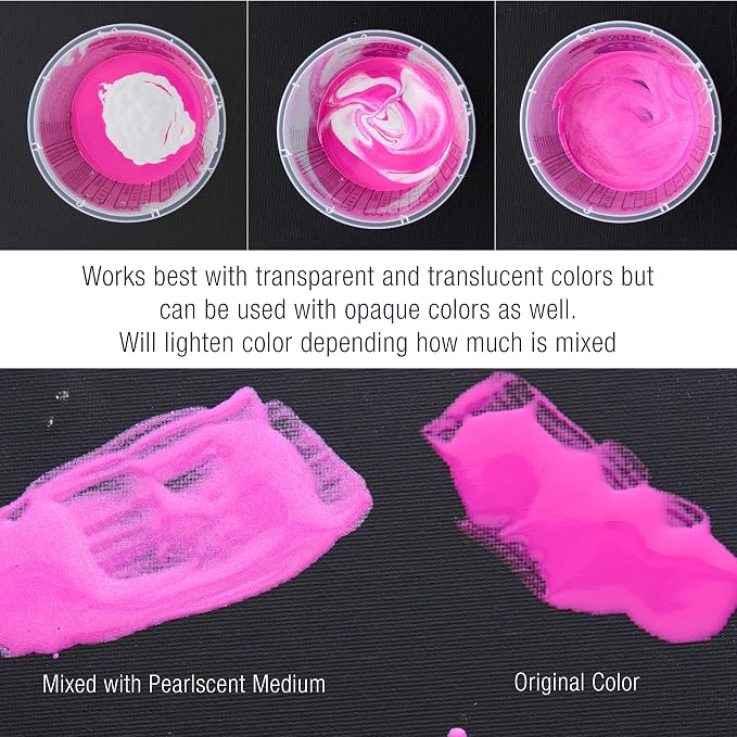Pouring Masters 8 Oz Acrylic Pearlescent Effects Medium - Image 4