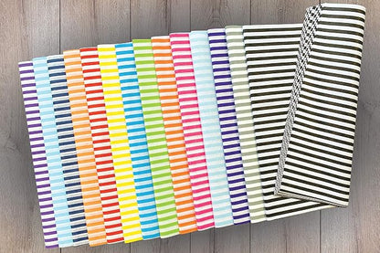 Flexicore Packaging Metallic Gold Pin Stripe Print Gift Wrap Tissue Paper Size: - Image 2