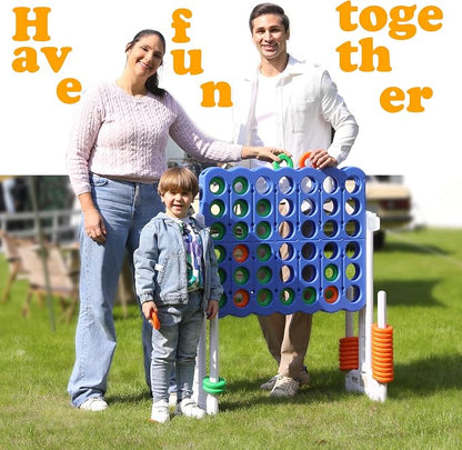SDADI Height-Adjustable Giant 4-in-a-Row Game, 2-in-1 Jumbo 4-to-Score & Ring - Image 5