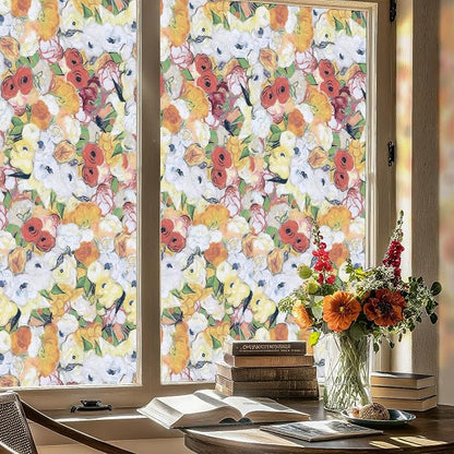 Window Privacy Film, Frosted Glass Decorative Static Cling, Removable Sun - Image 3