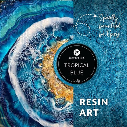 MEYSPRING Tropical Blue Epoxy Resin Color Pigment - Image 3