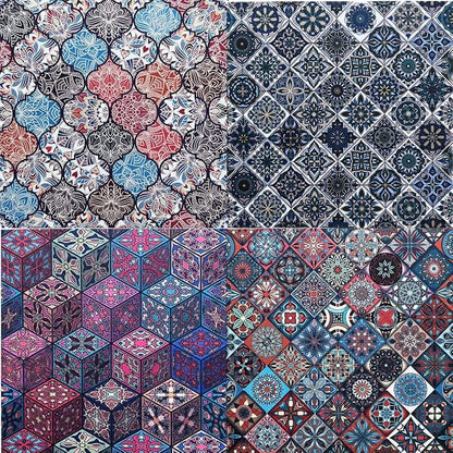 Groovy Boho Tribal Scrapbook Pad – 24 Bohemian Sheets - Image 4