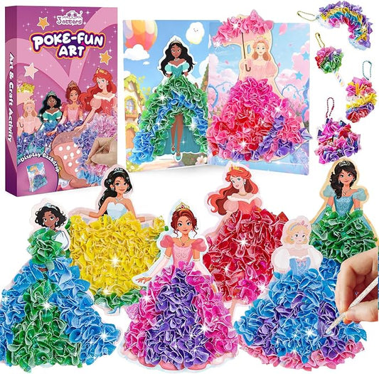 3 otters Poke in Art, Magical Princesses Party Favors Pretty Princess Game by 3otters