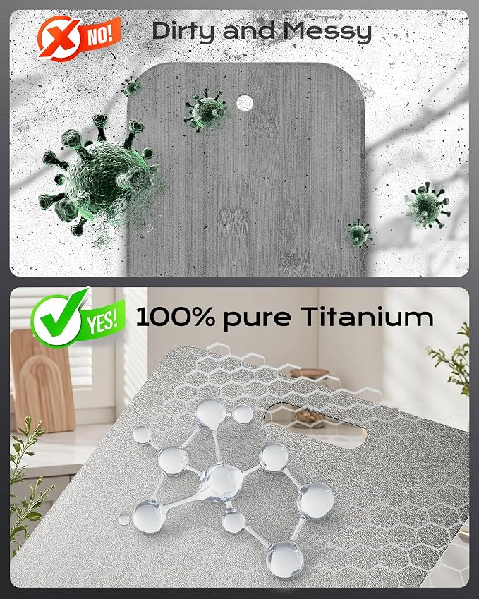 Titanium Cutting Board, Food Grade 100% Pure Titanium Cutting Boards - Image 4
