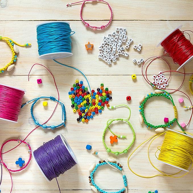 Mandala Crafts 2mm 11 X 15 Yards Assorted Cotton Waxed Cord - Image 7