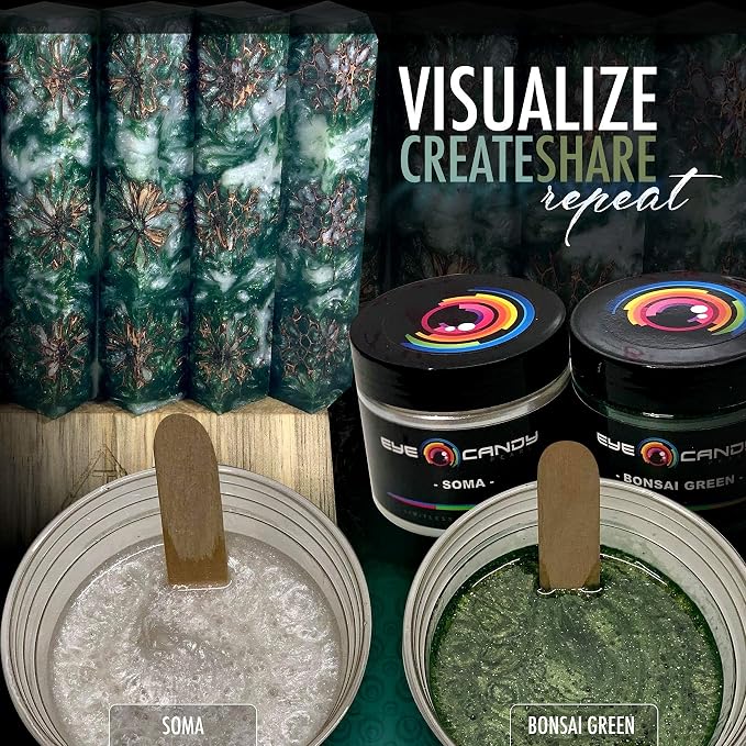Eye Candy Pigments Premium Green Mica Powder - Image 7