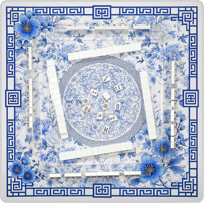 Mahjong Mat for Table 33x33 Inch, Noise-Reducing American Mahjong Mat, Mahjong - Image 6
