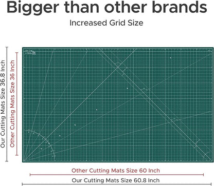 Elan Cutting Mat 36x60 Green, Extra Large Self Healing Cutting Mat 36 x 60 Inch - Image 4