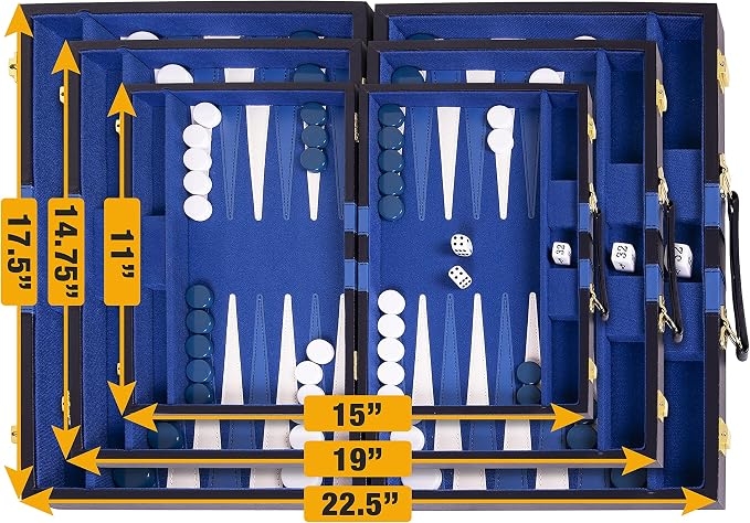 Backgammon Set 11 inch, Small - Image 6