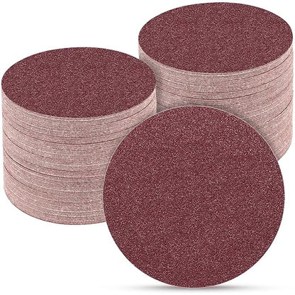 5 Inch 100 PCS Sanding Disc 40 Grit, Hook and Loop Sanding Discs by POTUINOM