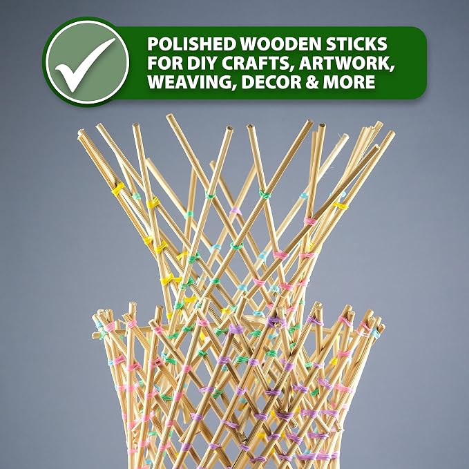 Mandala Crafts Wood Sticks Wooden Dowel Rods 36 Inches Wooden Sticks - Image 7