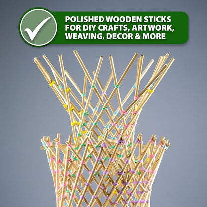 Mandala Crafts Wood Sticks Wooden Dowel Rods 36 Inches Wooden Sticks - Image 7