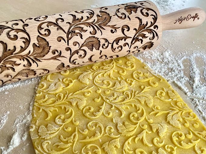 ROYAL Rolling pin Wooden engraved rolling pin - Image 2