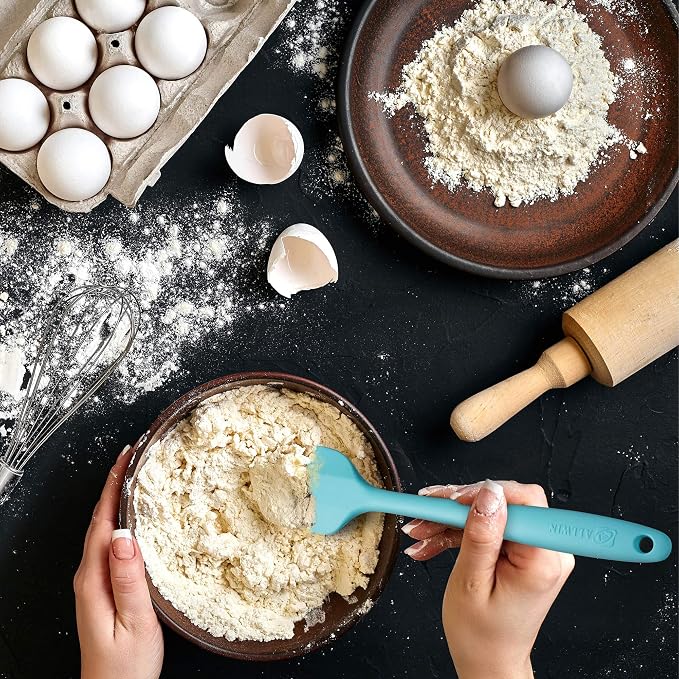 Silicone Spatula 3-piece Set, Ergonomic Handle High Heat-Resistant Spatulas - Image 5