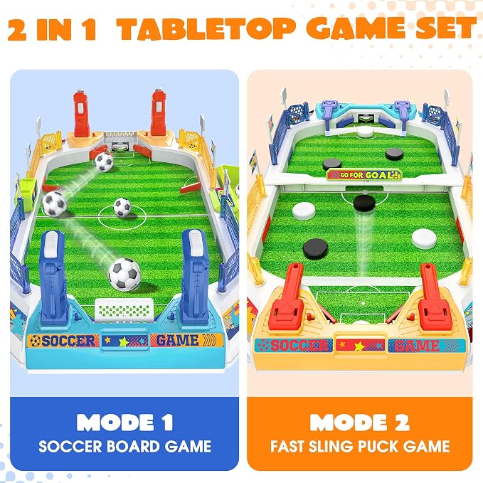 Mini Soccer Board Game for Kids, Birthday Christmas Soccer Gifts for 3 4 5 6 7 - Image 2